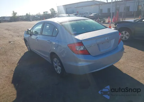 2012 Honda Civic Lx из США, поврежденный, VIN 19XFB2F50CE000935